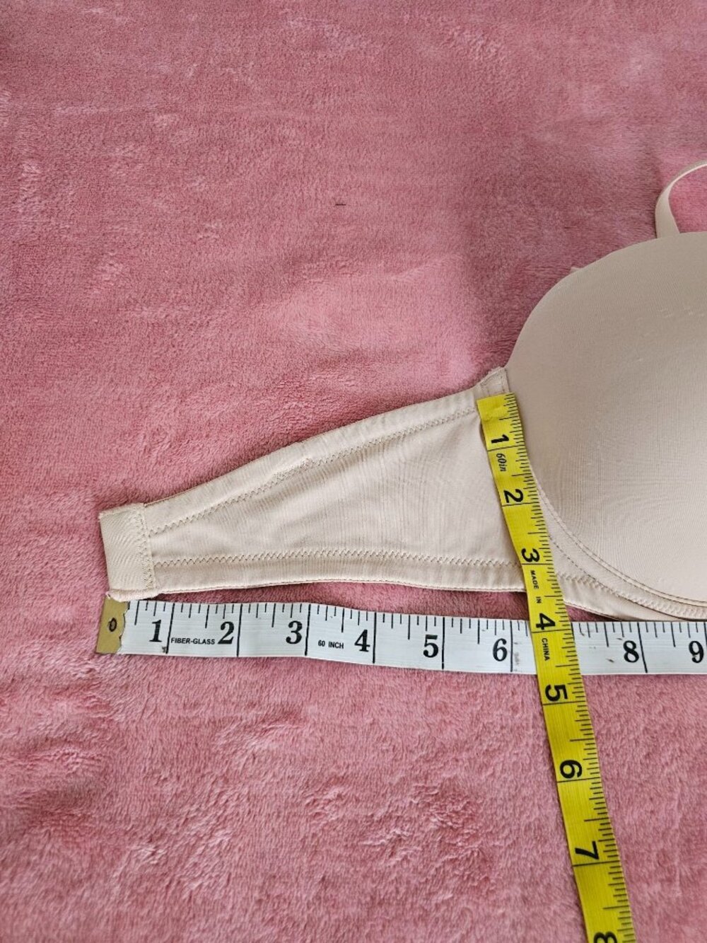 VICTORIA'S SECRETS Strapless Beige Bra Size 34DD - Picture 4 of 8